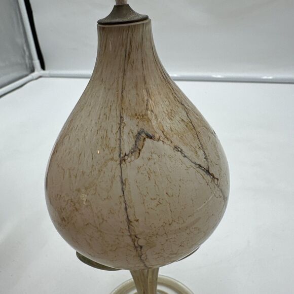 Jozefina Krosno Art Glass Oil Lamp Sculpture Handblown 8” - Picture 2 of 7